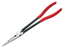 Long Reach Needle Nose Pliers with transverse profiles Multi Color