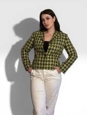 Bernard Zins Paris Juanita Tweed Blazer Jacket Women Size 8 Made In France