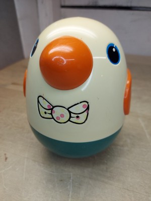 Vintage Playskool Chime Penguin Weeble Wobble Roly Poly Egg Toy