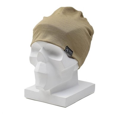 A.Blochl Merinowolle Beanie Sport Outdoor Kopfbedeckung Atmungsaktiv Watch Cap Coyote