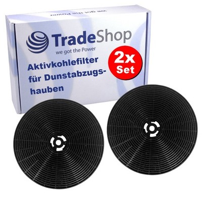 2x Aktivkohle-Filter für Respekta CH88060 SA+, CH88060 WA+, CH88090 SA+