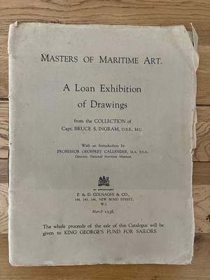 Exhibition Catalogue Masters of Maritime Art P & D Colnaghi & Co March 1936