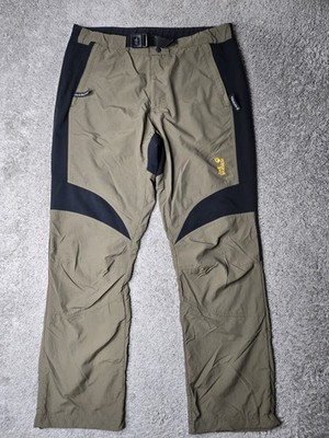 Jack Wolfskin Outdoor Pants Men's Size Large Adjustable Waist Color Green/Black