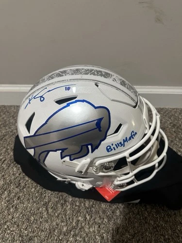 Buffalo Bills Autographed Khalil Shakir STS Speedflex Helmet