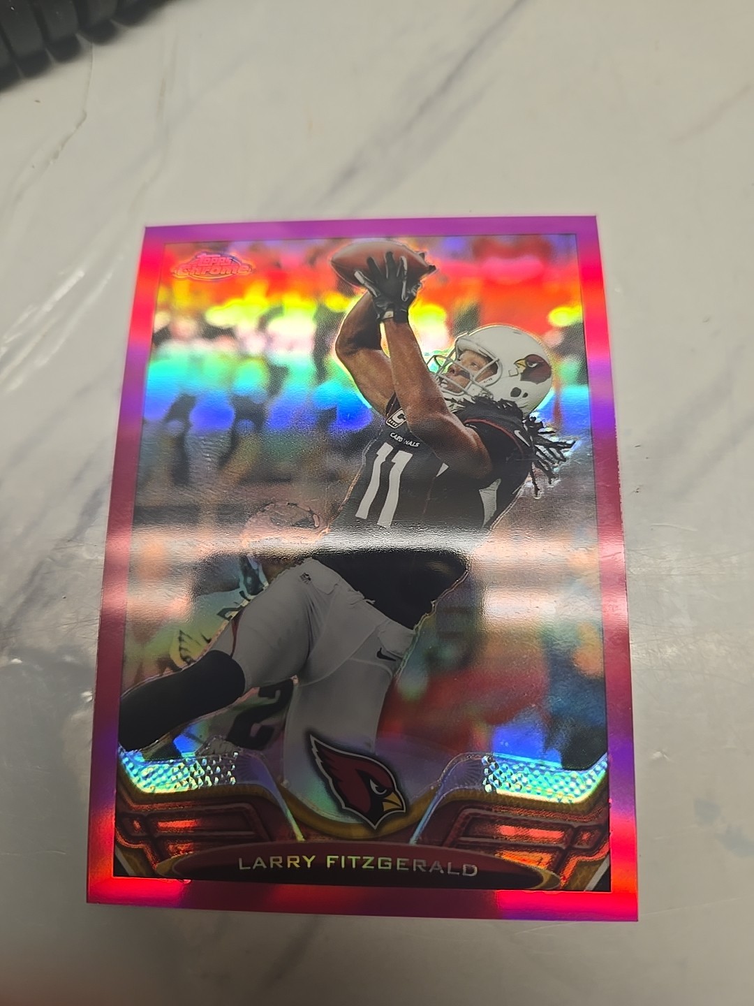 LARRY FITZGERALD 2013 Topps Chrome Pink Refractor #359/399 Cardinals Mint.