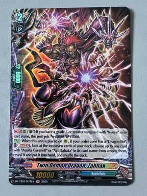 #ad #ad CARDFIGHT VANGUARD TWIN DEMON DRAGON ZAHHAK DRAGON EIN DZ TB01 H73EN H $3.00