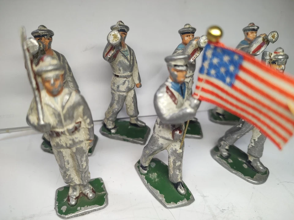 Marina francesa con EE. UU. Lote Banderas Foto 4 de 4