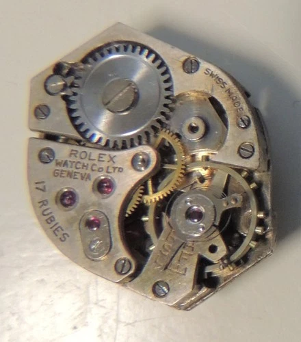 Vintage Rolex Watch Co Ltd Geneva 17 Rubies Movement for Parts