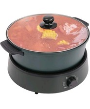 Electric Cooker Multipurpose Frying Boiling Braising Steamboat Hotpot 4L