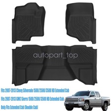 Floor Mats Liner For 2007-2013 Chevy Silverado Gmc Sierra Extended Cab Tpe New Floor Mats Liner For 2007-2013 Chevy Silverado Gmc Sierra Extended Cab Tpe New