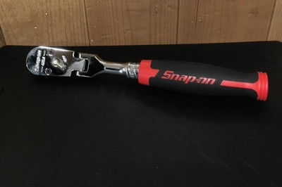 Snap-on FHF100 R 3/8'' Antrieb 100 Zähne rot Soft Grip Flex Ratsche [unbenutzt]
