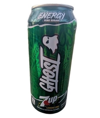NEW Ghost 7UP Lemon Lime Energy Can 0 Sugar - LIMITED EDITION 200mg Caffeine 