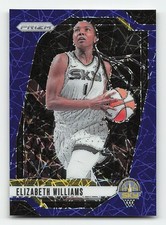 2024 Panini Prizm WNBA #24 Elizabeth Williams Blue Velocity Prizms