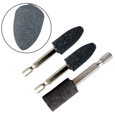 3pcs 16mm Hexagonal Shank Grinding Wheel Ening Head Portable Grinding Drill Tool