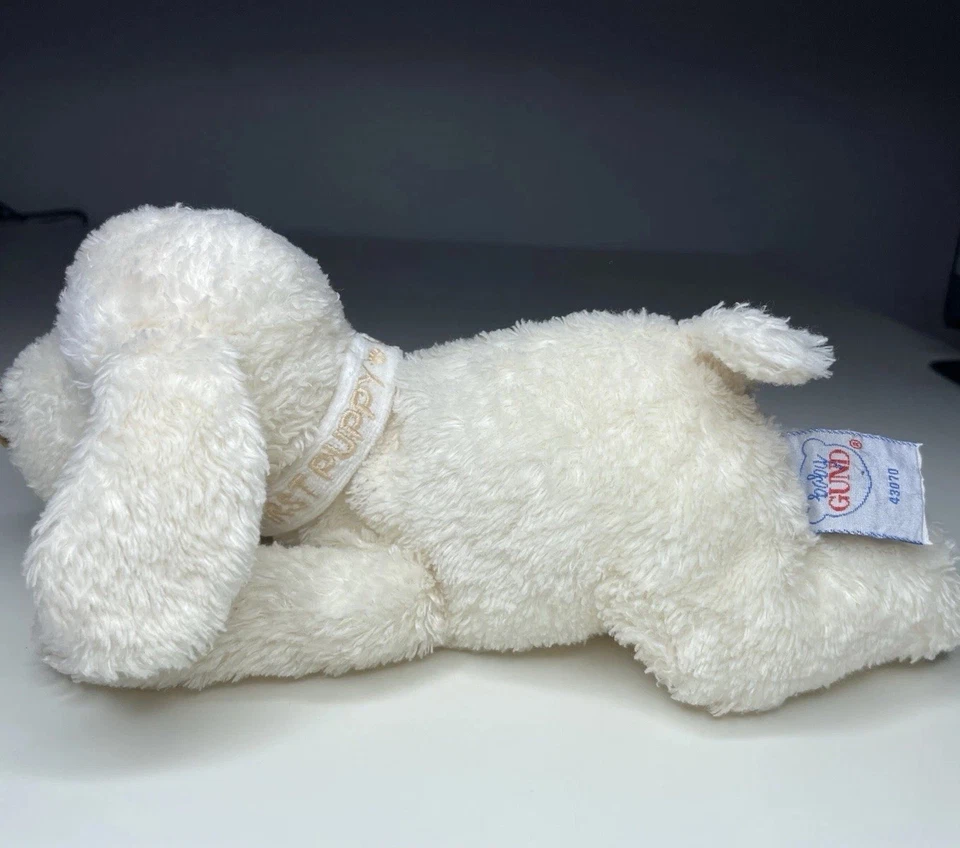 Baby Gund My First Puppy Plush Dog 10” White Cream Beige Stuffed Lovey #43070 - Image 2 of 4