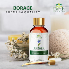 Earth Nourish Huile De Bourrache Bio, Huile De Support Pour Peau & Massage