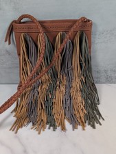 Sam Edelman Jane Multicolor Leather Fringe Cr...