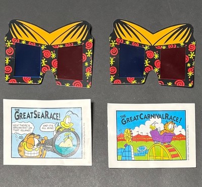 Garfield United Feature Syndicate 3D Viewers Booklets Honey Nut Cheerios Prizes