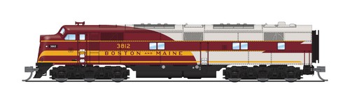 Locomotora diésel Broadway Limited 8764 N B&M EMD E7A sonido/DC/DCC #3815 | Zustand: New