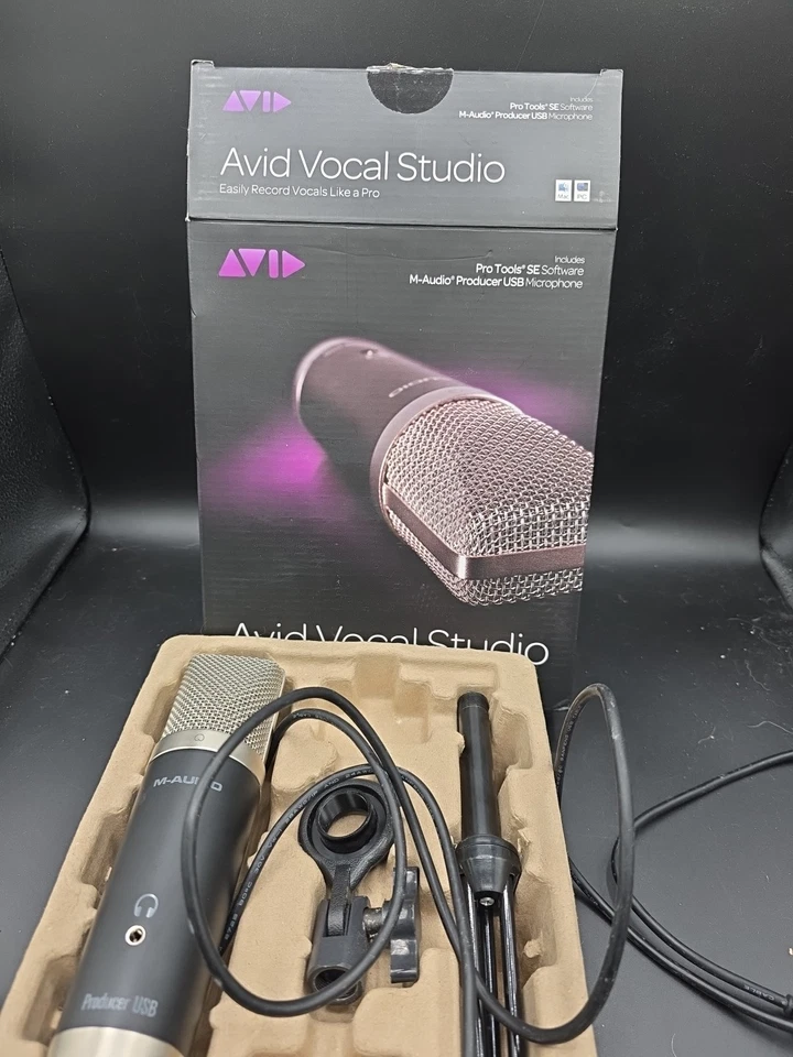AVID Vocal Studio Digital Recording USB Condenser Microphone Untested - Image 3 of 4