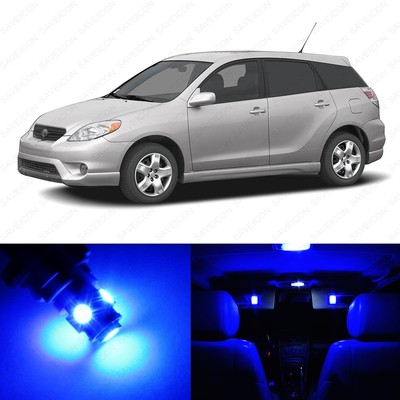 8 x Blue LED Interior Lights Package For 2003 - 2008 Toyota Matrix + PRY TOOL