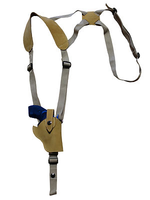 NEW Barsony Natural Tan Leather Vertical Shoulder Holster for S&W 2'' Snub Nose