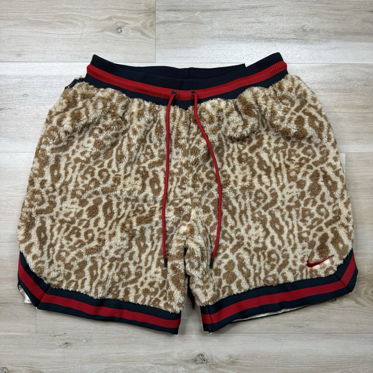 Nike Leopard Print Faux Fur Premium Basketball Shorts DQ6176-206