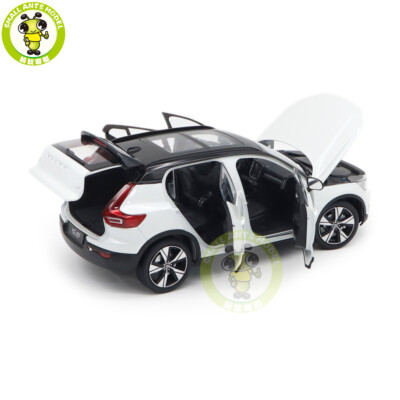 1/18 Volvo XC40 Recharge Electric Car White Diecast Model Toy Car