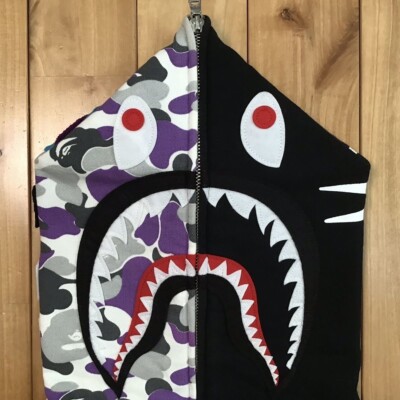 BAPE New York 10th Anniversary Shark full zip hoodie Black A