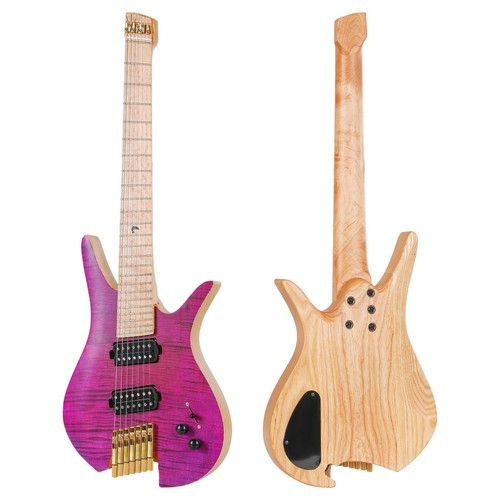 Batking Electric Headless 7 Stringed Multiscale Guitar luminous Inlays - Picture 2 of 24