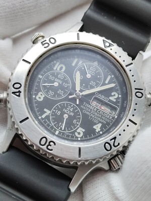 Vintage Casio TIMBER CRUISER TIC-4 Chronograph (1990s) Men