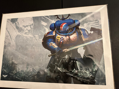 Warhammer 40k Art Print Indomitus Crusade Certificate Of Authenticity ...