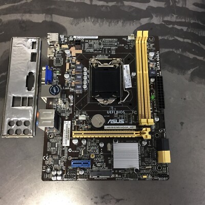 Asus H81M-E/M51AD/DP_MB LGA1150 DDR3 Desktop Motherboard & I/O Plate Tested