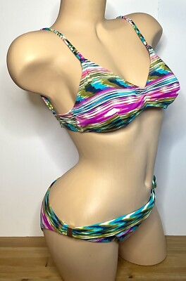 NWT SESSA Bathing Suit Bikini Swim 2 Piece Set XS M L XL Multi-Colored
