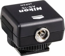 Genuine Nikon AS-15 Hot shoe adapter to connect hot shoe and Speedlights