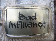 Vtg BAD INFLUENCE Belt Buckle GANG Graffiti ART Spray Paint Tagging RARE VG 