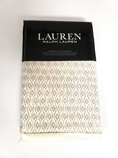 Ralph Lauren Estella Trellis Cotton Sateen Standard Pillowcases Cream -Pair