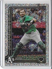 SHEA LANGELIERS Confetti ATHLETICS #158 2025 Topps Series 1 Celebration
