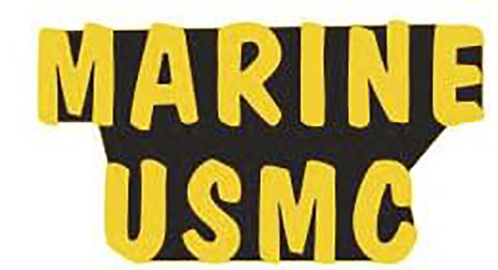 Pack of 6 Marine USMC Words Lettering Bike Motorcycle Hat Cap Lapel Pin ...