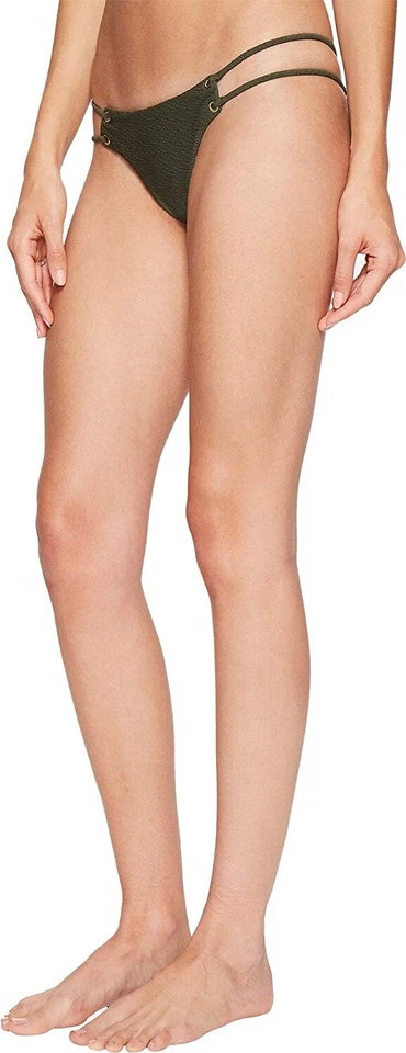 Parte inferior de bikini Blue Life 166639 para mujer con cuerda escasa traje de baño helecho talla grande Foto 3 de 4