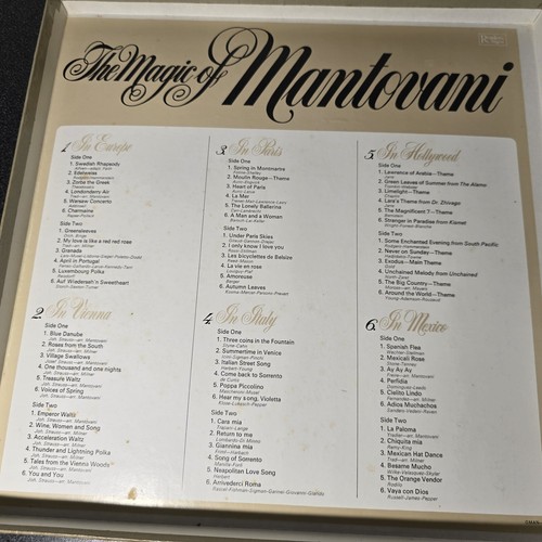 "THE MAGIC OF MANTOVANI" 7-LP vinyl Box Set + 8 Other 12" Mantovani Bundle - Foto 14 di 15