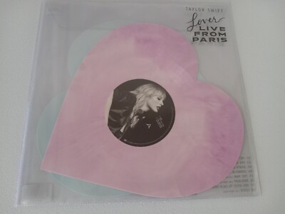 Taylor Swift Lover Live From Paris Heart Shaped Vinyl 2025 LIMITED