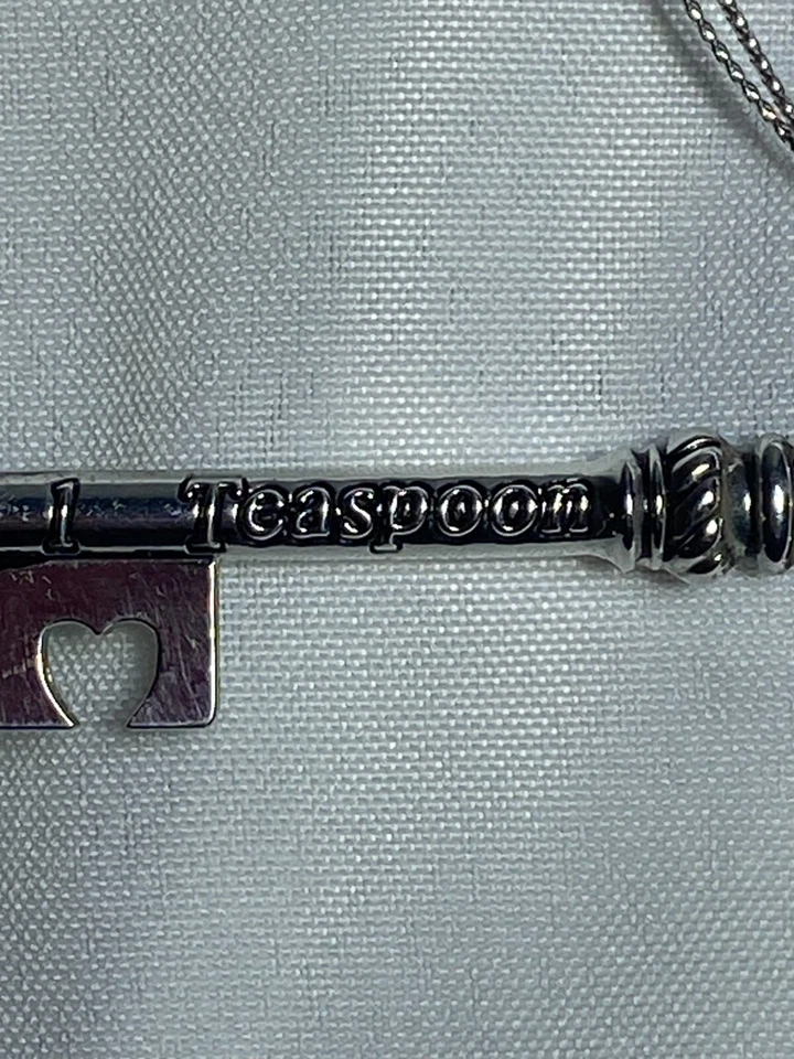 Cucharadita vintage de tía "llave para amar" en forma de corazón recuerdo regalo decoración de cocina Foto 4 de 4