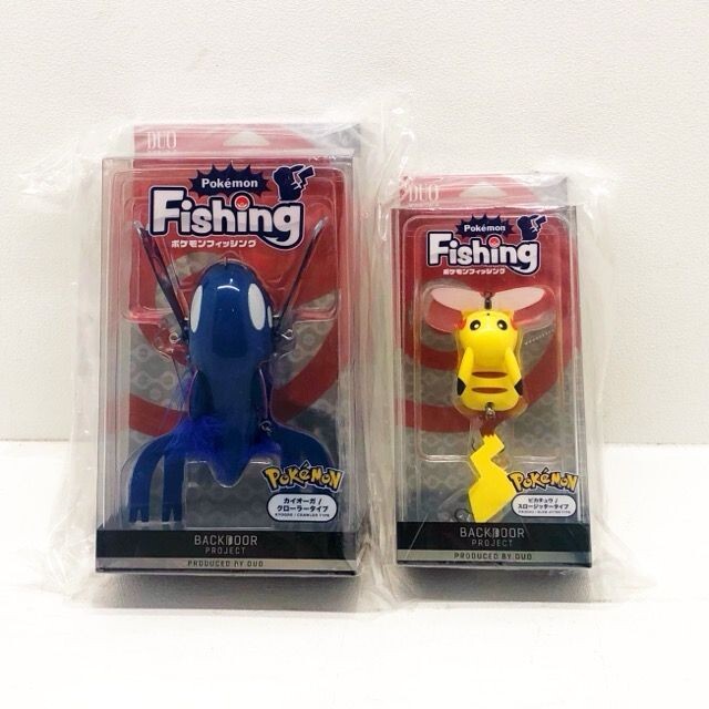pokemon fishing pikachu Kyogre ピカチュウ Pokemon Fishing Lure Pikachu Kyogre 2 set Limited DUO | eBay