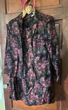 Women's Vintage Patterned Skirt Suit