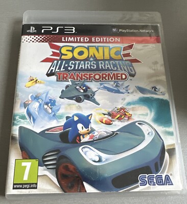 Sonic All Stars Racing Transformed Playstation PS3 Video Game Manual PAL