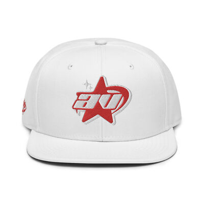 AV Deluxe Red on White Snapback | eBay
