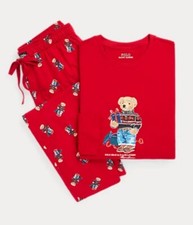 Polo Ralph Lauren Limited Edition Polo BEAR Men's Holiday Pajama Box Set Size L