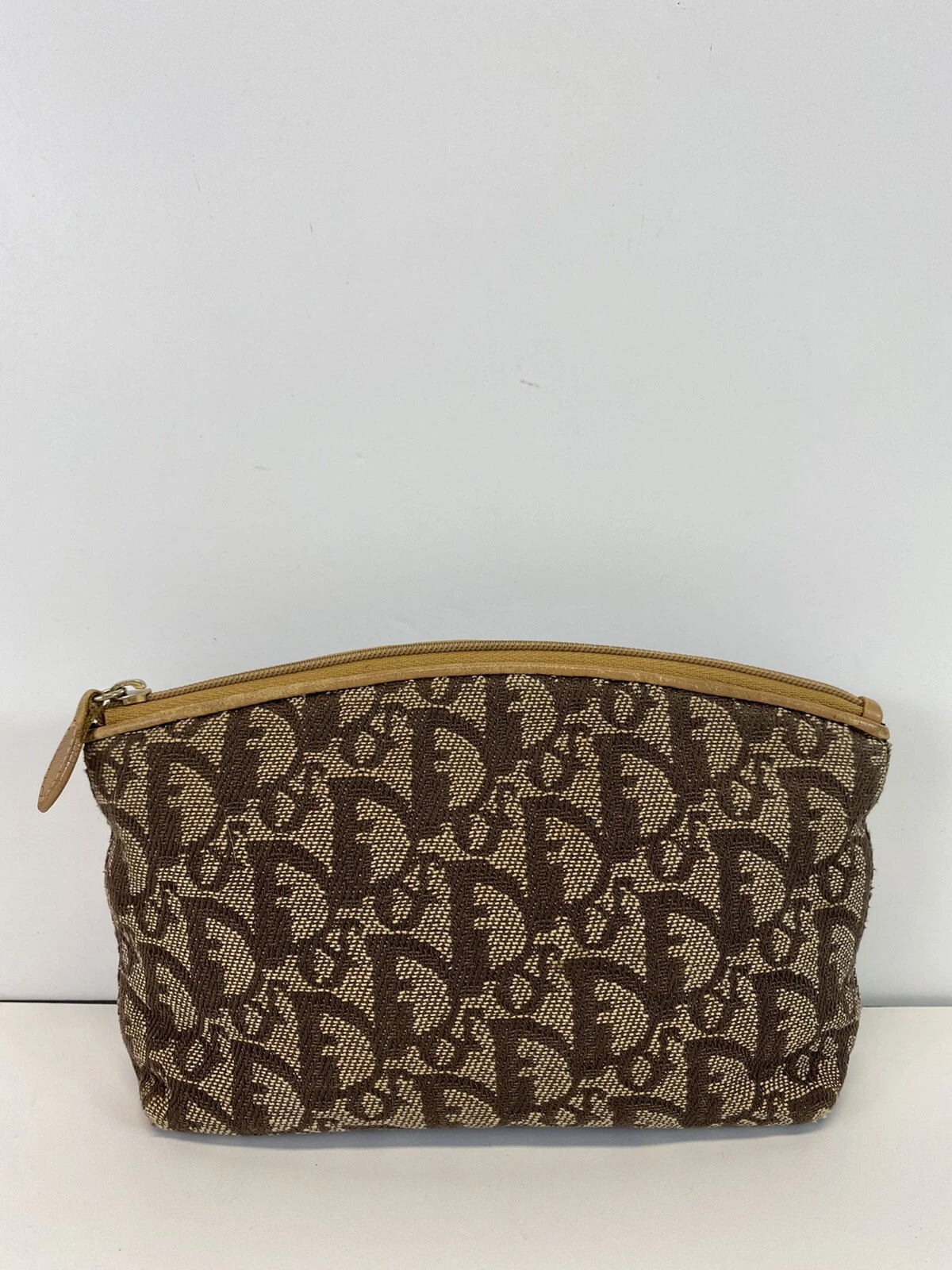 Sac pochette vintage Christian Dior par John Galliano marron trotteur monogramme