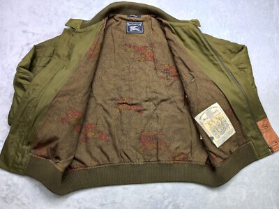 Burberrys vintage ブルゾン　カーキ VINTAGE BURBERRY 80s Bomber Blouson quilted Jacket Winter Men's